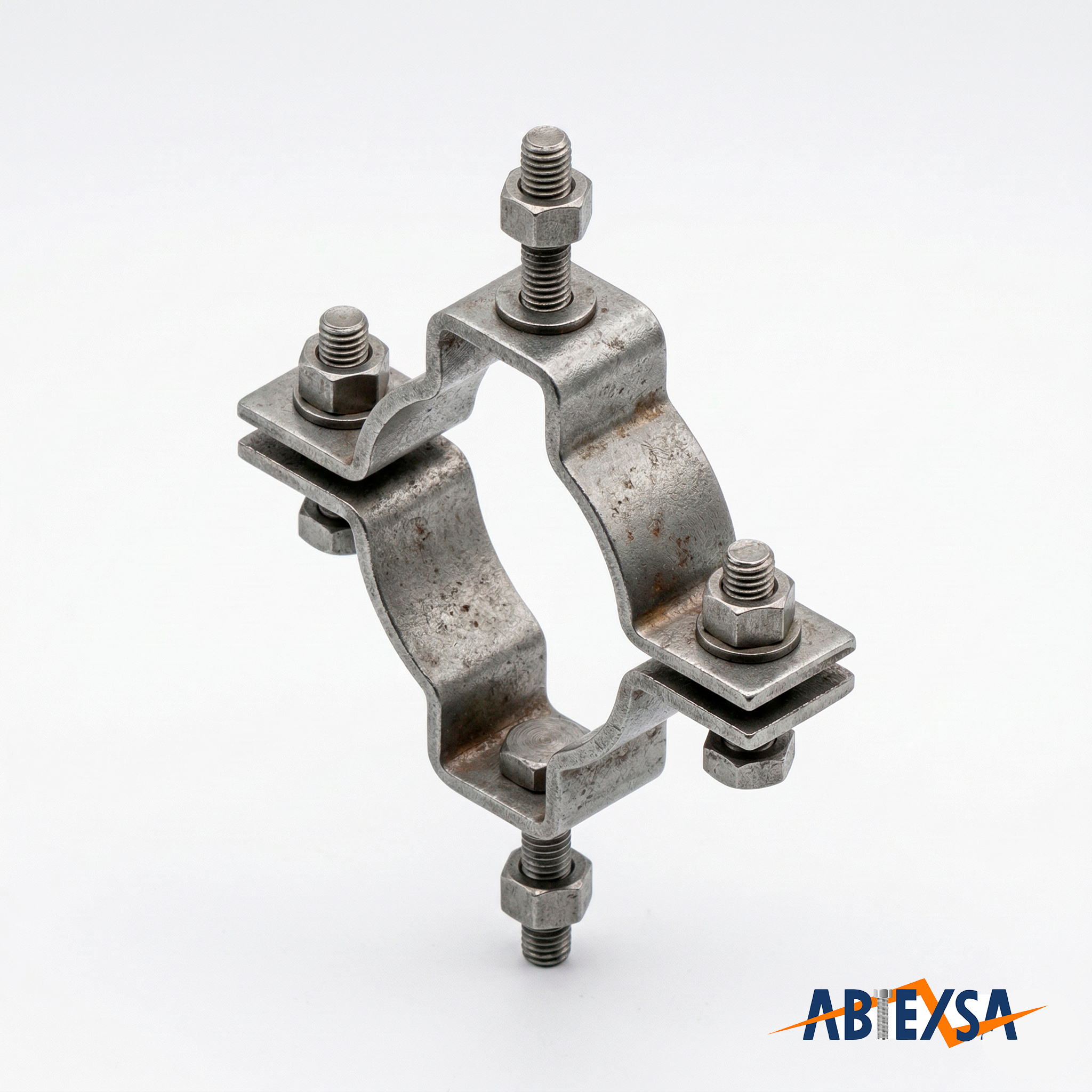 Abrazadera Espiga Poste Doble